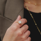 Anillo Aguamarina
