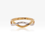 Anillo Bicolor Entrelazado