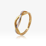 Anillo Bicolor Entrelazado