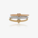 Anillo Triple Corazón