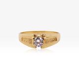 Solitaire Gold Cab 4 Claws Granulated No. 30