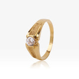Solitaire Gold Cab 4 Claws Granulated No. 30