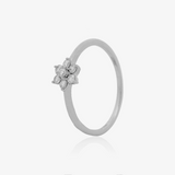 Anillo Flor Diamante 0.21ct
