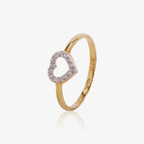 Anillo Corazon circonitas
