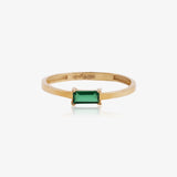 Anillo Circonita Rectangular