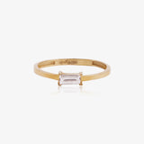 Anillo Circonita Rectangular