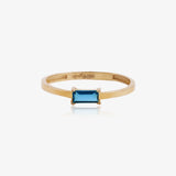 Anillo Circonita Rectangular