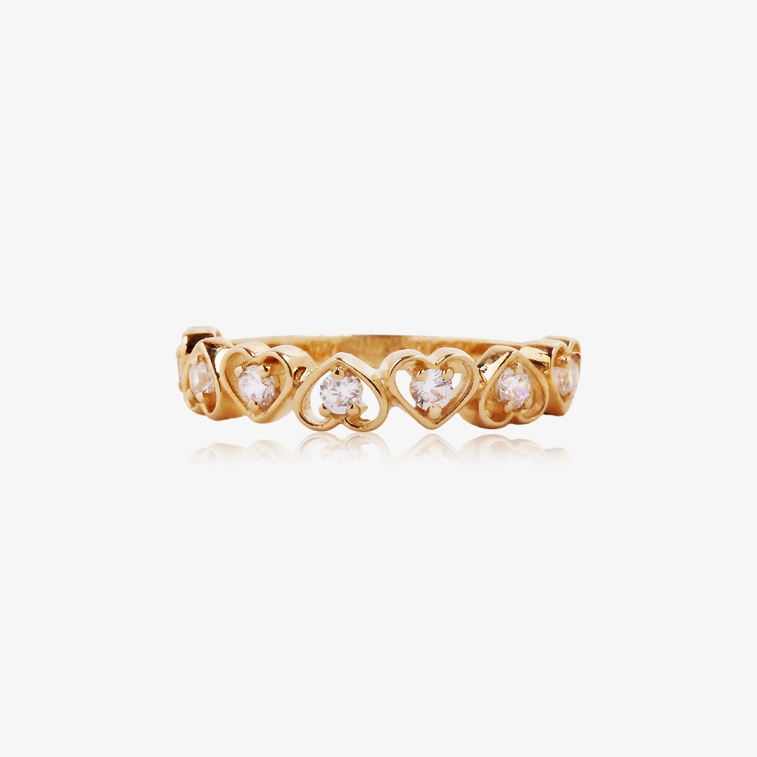 Anillo Piedras Corazón