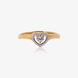 Anillo Bicolor Corazon