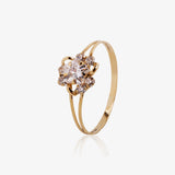 Zirconia flower ring