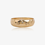 Anillo ancho lapidado