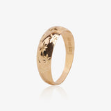 Anillo ancho lapidado