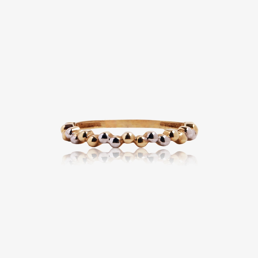 Anillo Bicolor Bolitas
