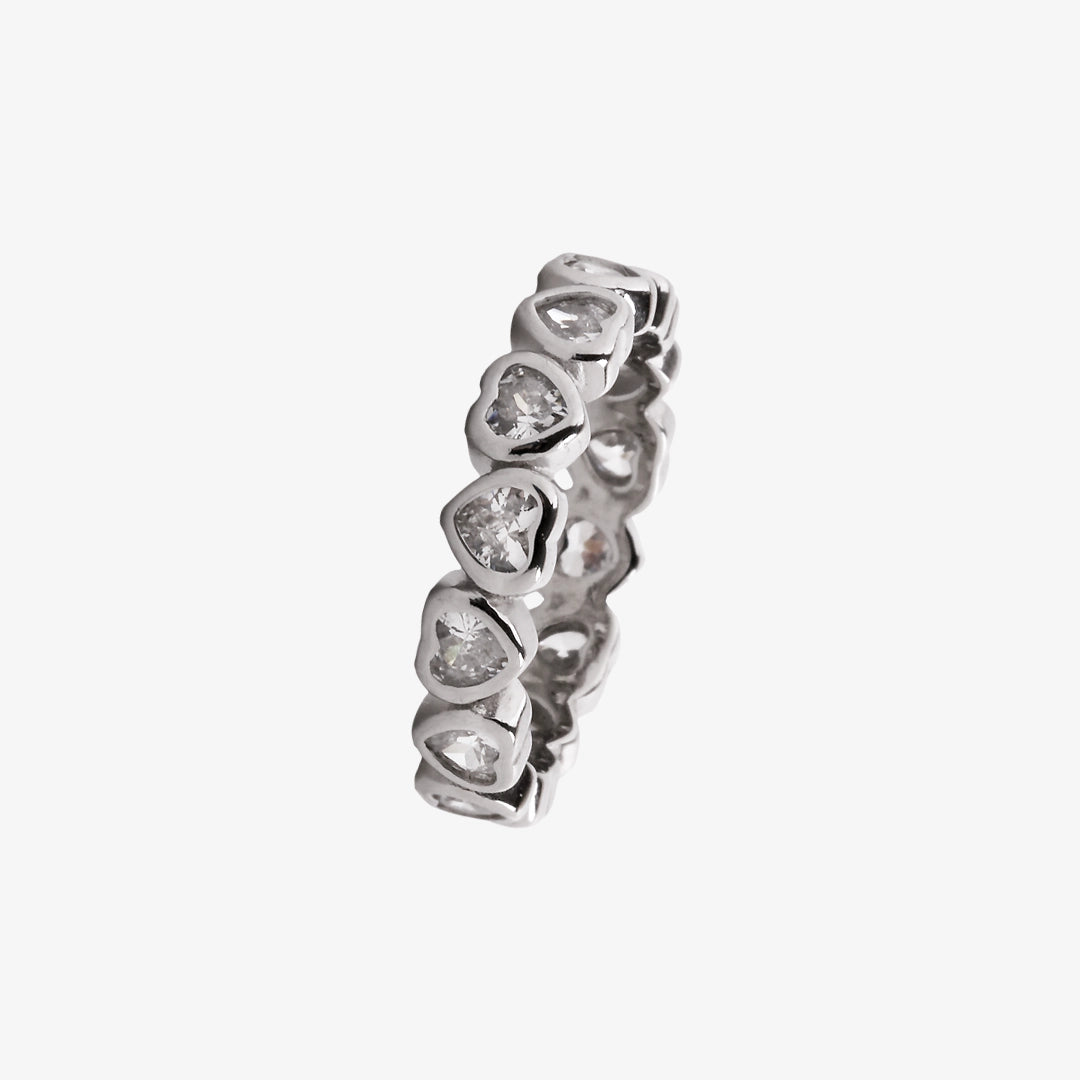 Hearts Zirconia Ring