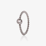 Ring with chaton beads
