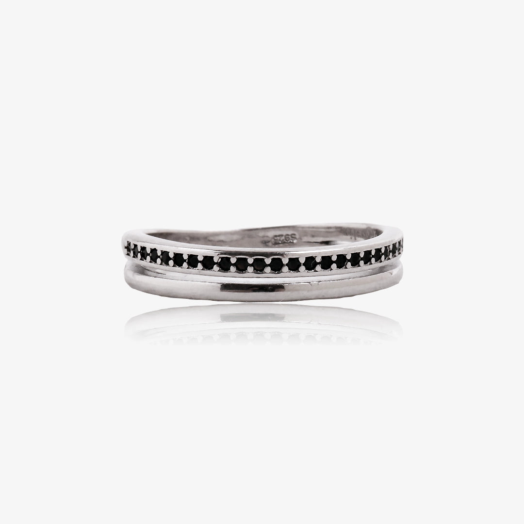 Black Zirconia Ring