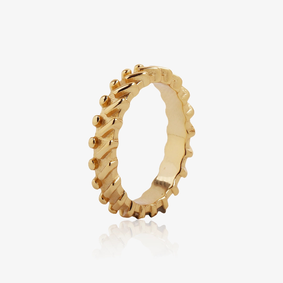 Trendy spike ring
