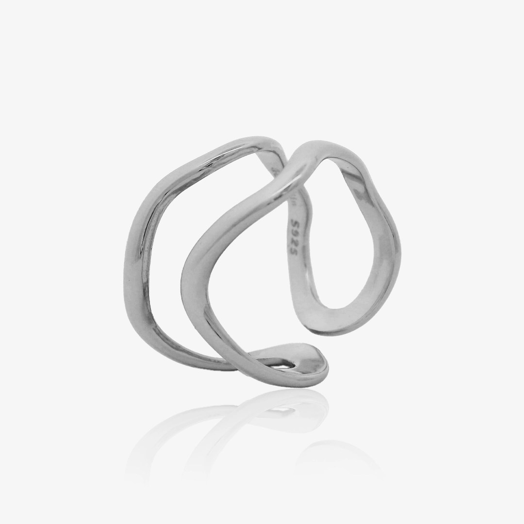 Anillo ondas Abierta