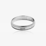 Satin Platinum Wedding Band