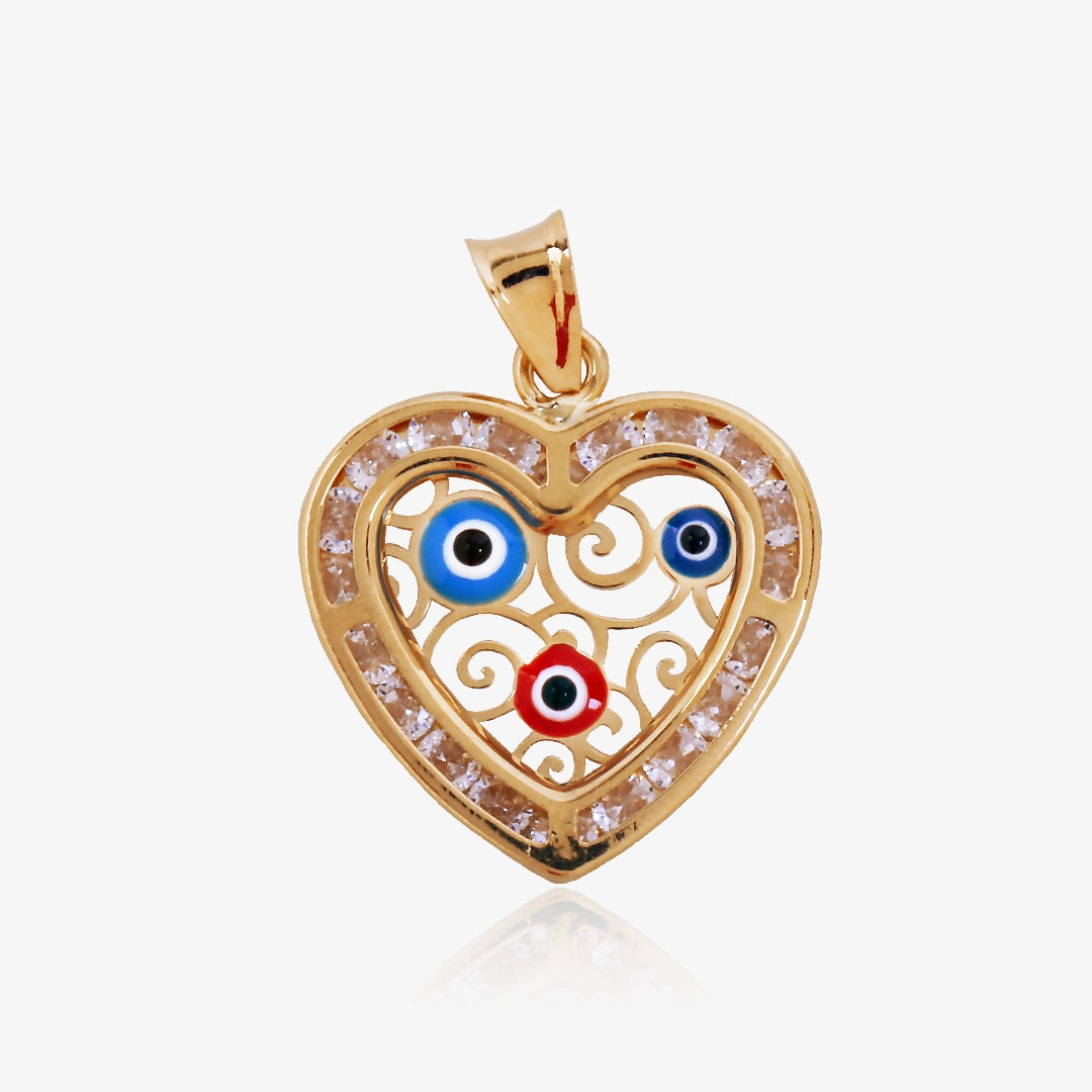 Colgante Corazon Ojo Turco