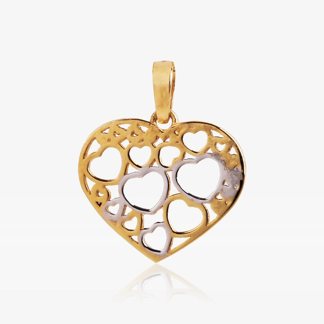 Colgante Corazones calados