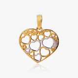 Colgante Corazones calados