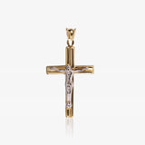 Cruz Cristo Rey Bicolor