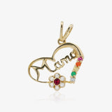 Colgante corazón mama