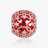 Red mosaic bead