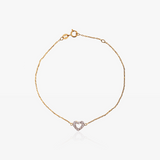 Pulsera Corazón circonitas