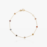 Pulsera Corazones Bocelados