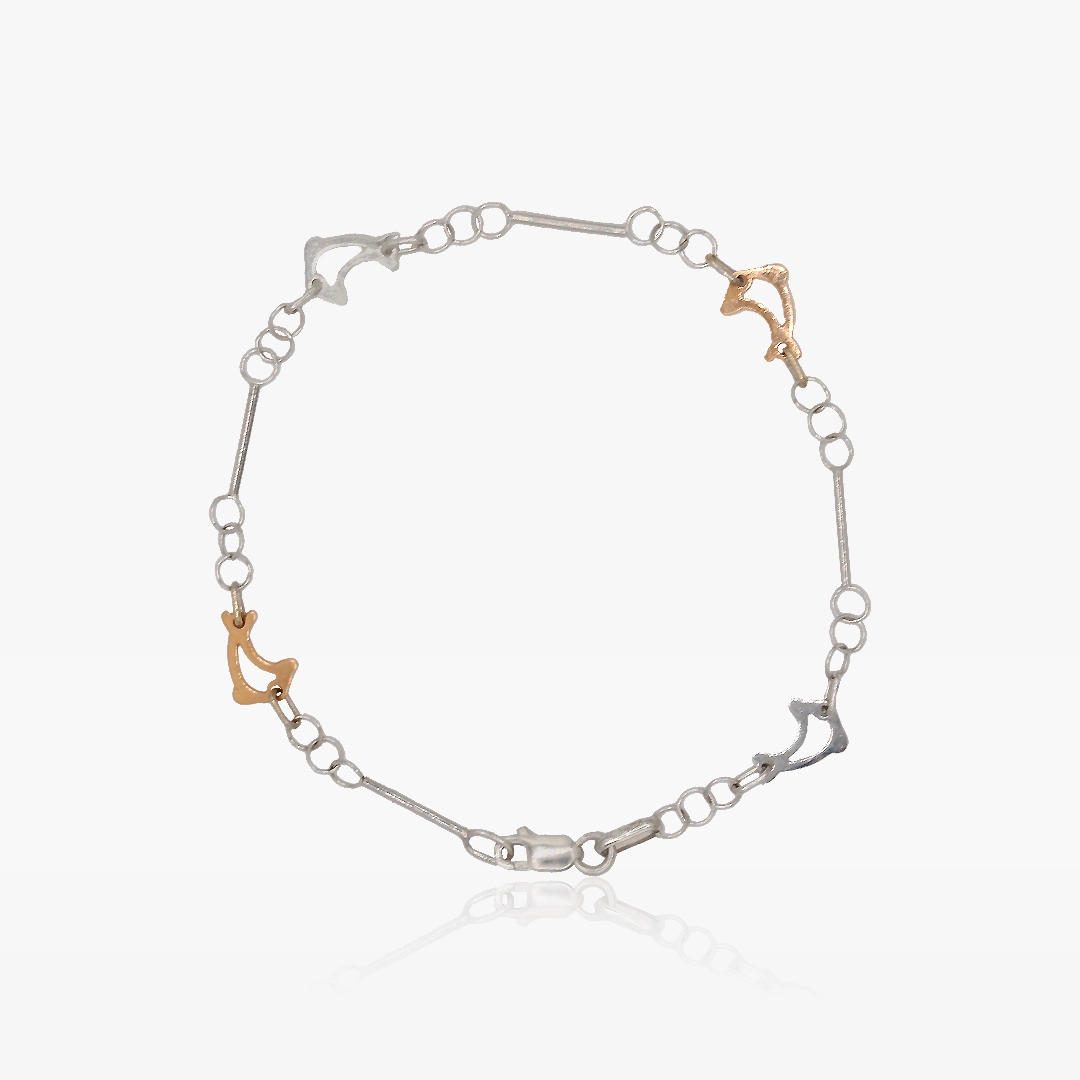 Pulsera Bicolor Delfines