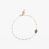 Pulsera Cruz y Medalla