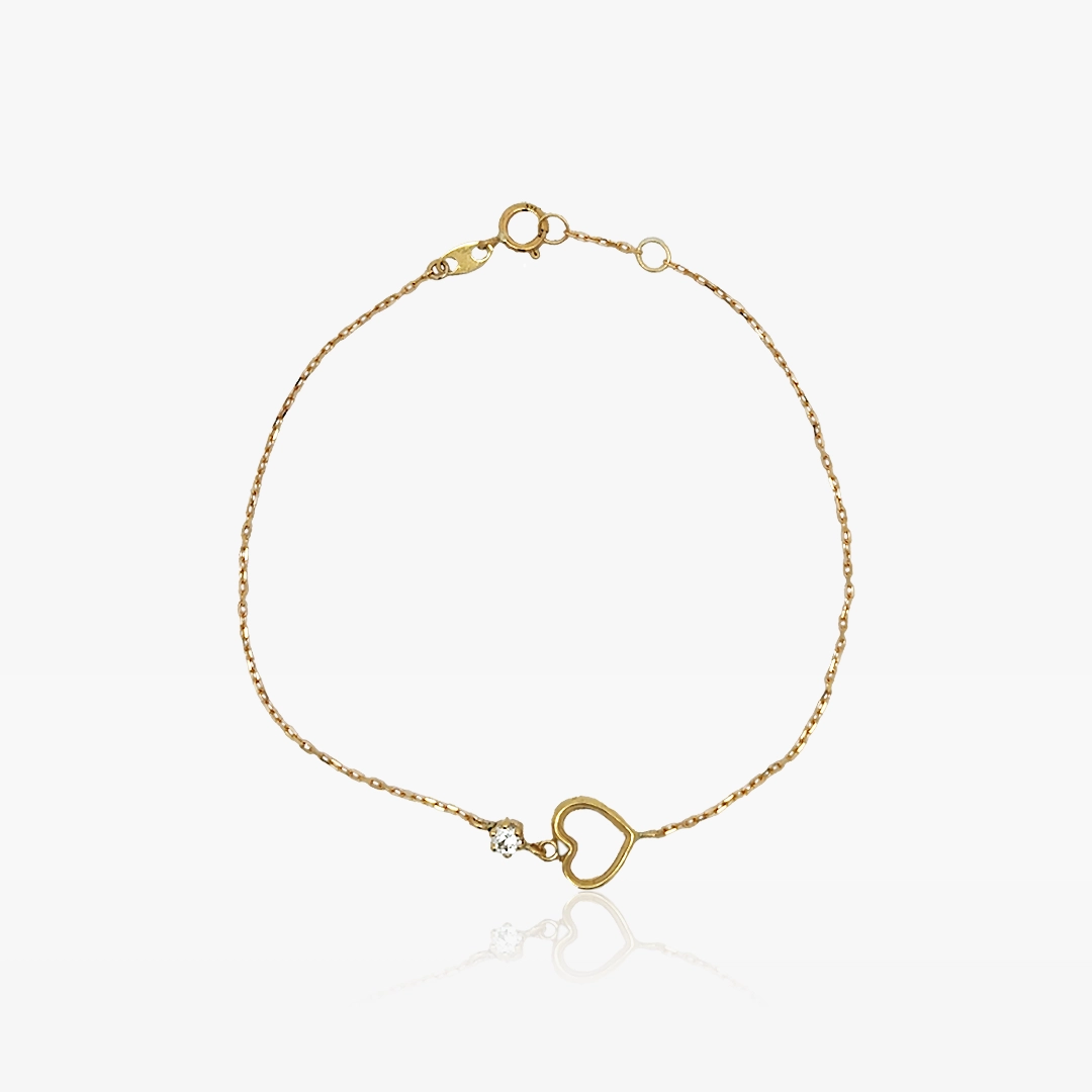 YOU AND ME heart bracelet