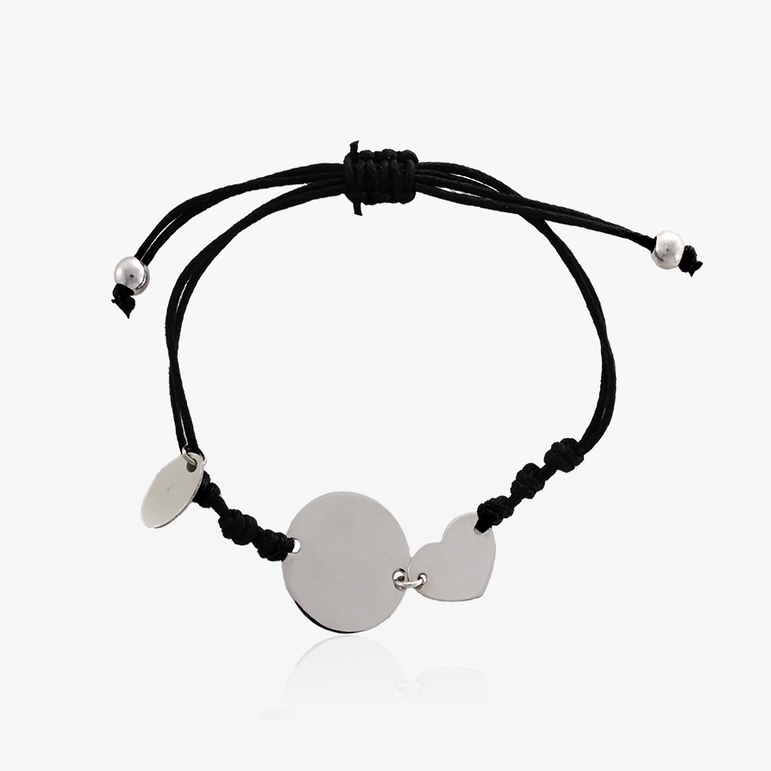 Heart Disc Bracelet