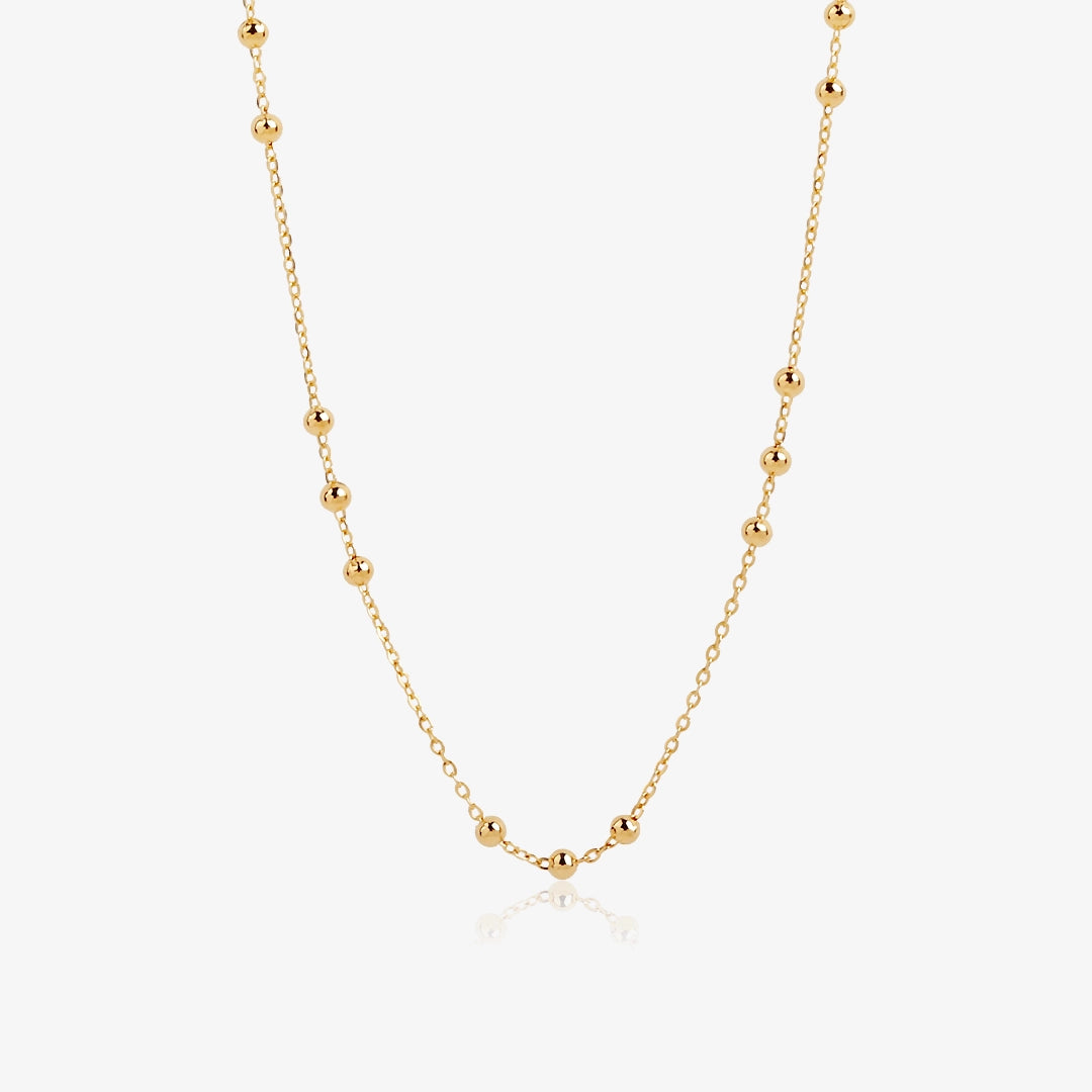 Collar cadena bolitas