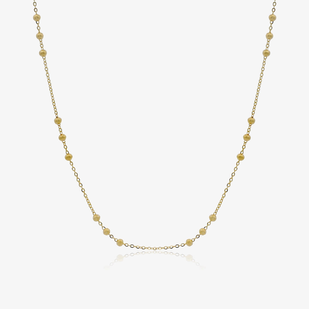 Collar cadena bolitas