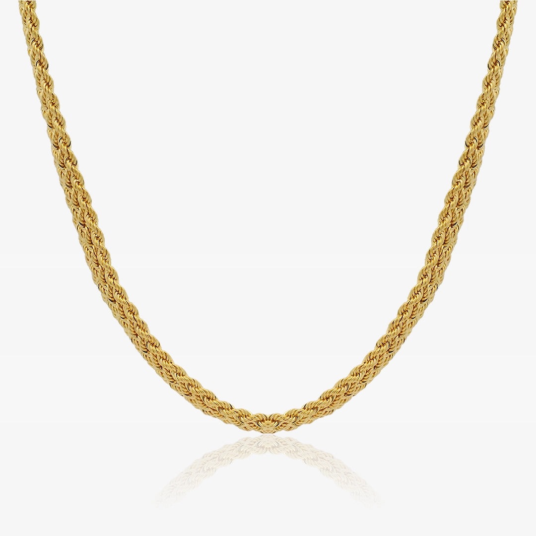 Gargantilla Oro Lisa Triple Cordon 45 Cm