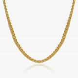 Gargantilla Oro Lisa Triple Cordon 45 Cm