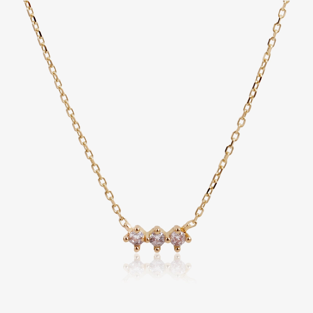Collar triple stone