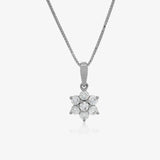 Collar Flor Diamantes