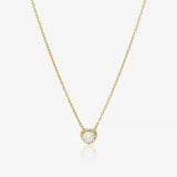 Heart chaton necklace.