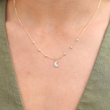 Collar Luna esmaltada