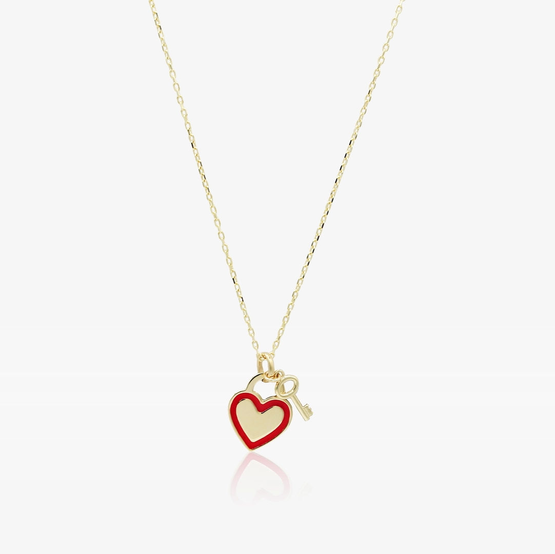Collar Corazón Esmalte
