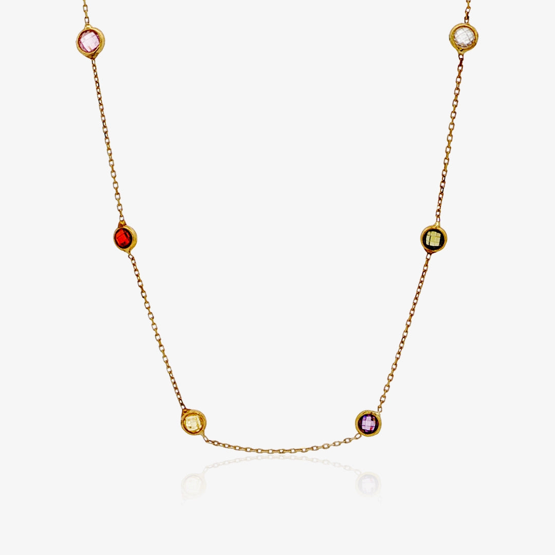Collar piedras color