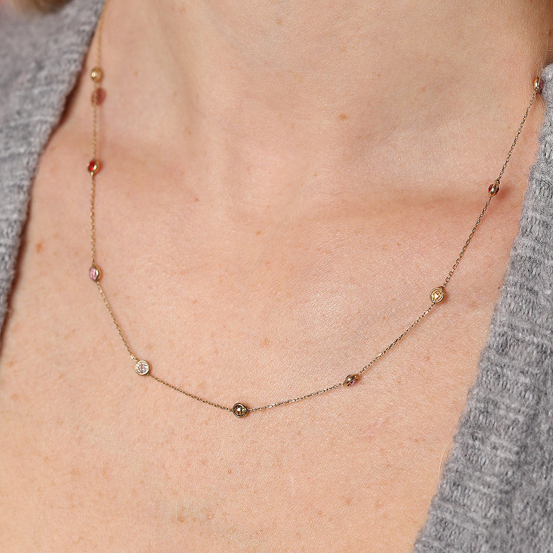 Collar piedras color