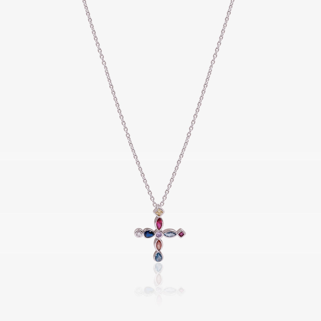 Collar cruz color