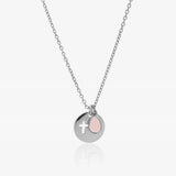 Gargantilla Plata Piedras Cruz 42 Cm