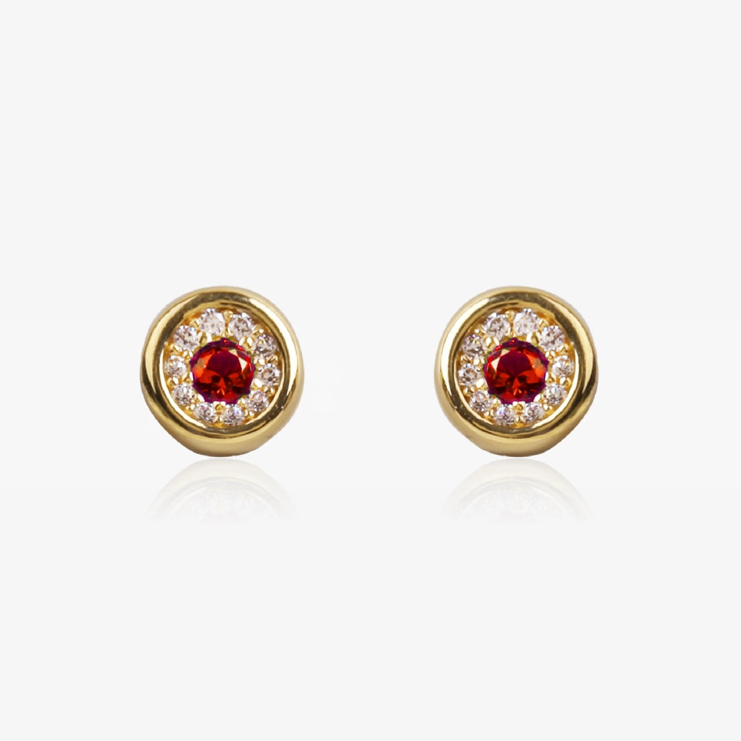 Pendientes circulo color
