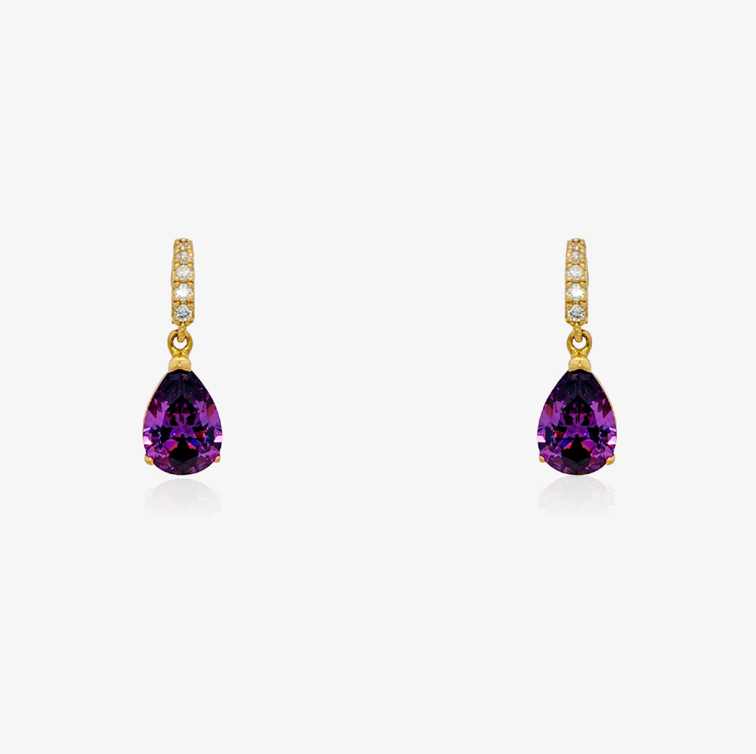 Pendientes Color Amatista